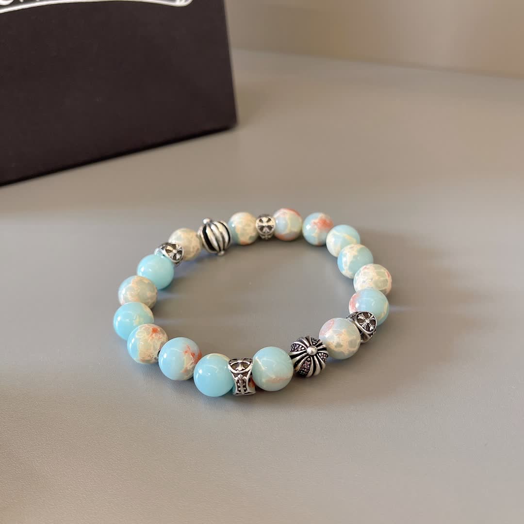 Chrome Hearts Chromecrafts Blue Opal Bracelet